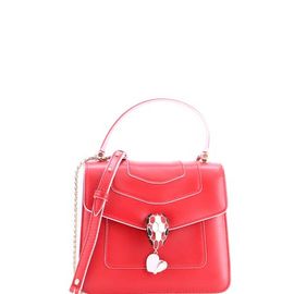 Pre-Owned Bvlgari Pre-Owned Bvlgari Serpenti Forever Dangle Top Handle Bag Leather Small