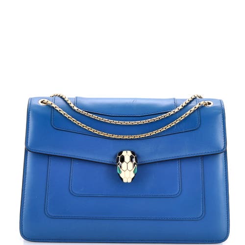 Pre-Owned Bvlgari Pre-Owned Bvlgari Serpenti Forever Shoulder Bag Leather Medium