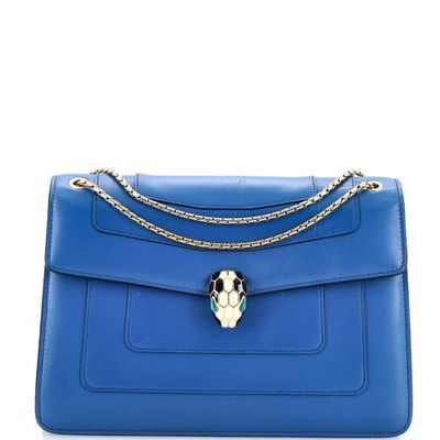 Pre-Owned Bvlgari Pre-Owned Bvlgari Serpenti Forever Shoulder Bag Leather Medium