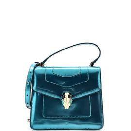Pre-Owned Bvlgari Pre-Owned Bvlgari Serpenti Forever Top Handle Bag Patent Small