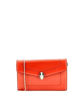 Pre-owned Bvlgari Pre-Owned Bvlgari Serpenti Forever Wallet on Chain Patent