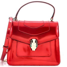 Pre-Owned Bvlgari Pre-Owned Bvlgari Serpenti Top Handle Bag Patent Small