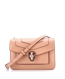 Pre-owned Bvlgari Pre-Owned Bvlgari Small Serpenti Crossbody Bag Leather