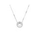 Pre-owned Cartier Pre-Owned Cartier 0.18-0.29CT Cartier D'Amour Pendant Necklace 18K White Gold with Pave Diamonds, 14.75 - 1