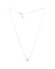 Pre-owned Cartier Pre-Owned Cartier 0.18-0.29CT Cartier D'Amour Pendant Necklace 18K White Gold with Pave Diamonds, 14.75 - 2