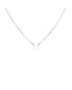 Pre-owned Cartier Pre-Owned Cartier 0.20CT 1895 Solitaire Necklace 18K White Gold with Rbc Diamond D/VVS1, 16.5 - 1