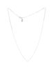 Pre-owned Cartier Pre-Owned Cartier 0.20CT 1895 Solitaire Necklace 18K White Gold with Rbc Diamond D/VVS1, 16.5 - 2