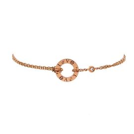 Pre-Owned Cartier Pre-Owned Cartier 2 Diamonds Love Bracelet 18K Rose Gold with Pink Sapphire and Diamond