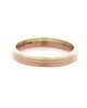 Pre-owned Cartier Pre-Owned Cartier 3.5mm Vendome Louis Cartier Wedding Band Ring 18K Tricolor Gold - 3