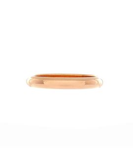 Pre-owned Cartier Pre-Owned Cartier 3mm C de Cartier Round Wedding Band Ring 18K Rose Gold