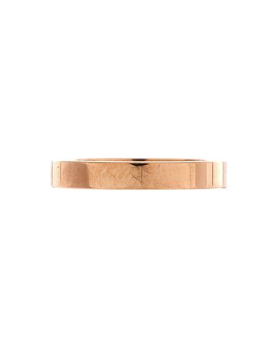 Pre-owned Cartier Pre-Owned Cartier 3mm C de Cartier Wedding Band Ring 18K Rose Gold