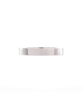 Pre-owned Cartier Pre-Owned Cartier 3mm C de Cartier Wedding Band Ring Platinum