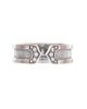 Pre-owned Cartier Pre-Owned Cartier 6.5mm C de Cartier Ring 18K White Gold with Diamonds - 1