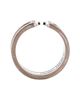 Pre-owned Cartier Pre-Owned Cartier 6.5mm C de Cartier Ring 18K White Gold with Diamonds - 2