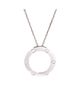 Pre-owned Cartier Pre-Owned Cartier 6 Diamonds Love Pendant Necklace 18K White Gold and Diamonds, 16.5 - 5