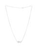 Pre-owned Cartier Pre-Owned Cartier Agrafe Chain Pendant Necklace 18K White Gold with Diamonds, 16 - 2