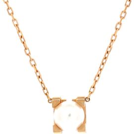 Pre-Owned Cartier Pre-Owned Cartier C de Cartier Necklace 18K Rose Gold and Pearl