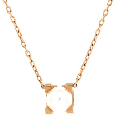 Pre-Owned Cartier Pre-Owned Cartier C de Cartier Necklace 18K Rose Gold and Pearl