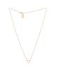 Pre-owned Cartier Pre-Owned Cartier C de Cartier Necklace 18K Rose Gold and Pearl, 16.25 - 2