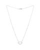Pre-owned Cartier Pre-Owned Cartier C Heart de Cartier Pendant Necklace 18K White Gold, 15.75 - 2