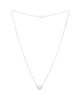 Pre-owned Cartier Pre-Owned Cartier C Heart de Cartier Pendant Necklace 18K White Gold with Diamonds, 15.5 - 2