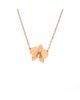 Pre-owned Cartier Pre-Owned Cartier Caresse D'Orchidees Necklace 18K Rose Gold with Diamond, 16.75 - 1