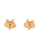 Pre-owned Cartier Pre-Owned Cartier Caresse D'Orchidees Stud Earrings 18K Rose Gold with Diamonds - 1