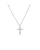 Pre-owned Cartier Pre-Owned Cartier Cross Pendant Necklace 18K White Gold with Diamonds, 18 - 1