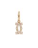 Pre-owned Cartier Pre-Owned Cartier Double C Charm Pendant 18K Gold and Diamonds - 1