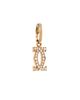 Pre-owned Cartier Pre-Owned Cartier Double C Charm Pendant 18K Gold and Diamonds - 2