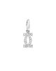 Pre-owned Cartier Pre-Owned Cartier Double C Charm Pendant 18K White Gold with Diamonds - 1