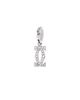 Pre-owned Cartier Pre-Owned Cartier Double C Charm Pendant 18K White Gold with Diamonds - 2