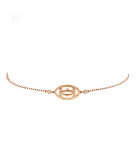 Pre-owned Cartier Pre-Owned Cartier Double C de Cartier Bracelet 18K Rose Gold with Diamonds