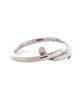 Pre-owned Cartier Pre-Owned Cartier Entrelaces Band Ring 18K White Gold - 2