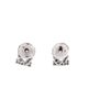 Pre-owned Cartier Pre-Owned Cartier Entrelaces C de Cartier Stud Earrings 18K White Gold with Pave Diamonds - 3