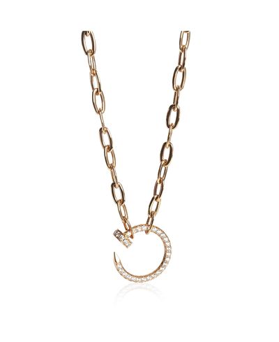 Pre-owned Cartier Pre-Owned Cartier Juste Un Clou 18k Rose Gold Necklace