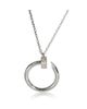 Pre-owned Cartier Pre-Owned Cartier Juste Un Clou 18k White Gold Necklace, 16 - 1