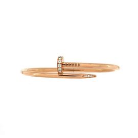 Pre-Owned Cartier Pre-Owned Cartier Juste un Clou Bracelet 18K Rose Gold with Diamonds Classic