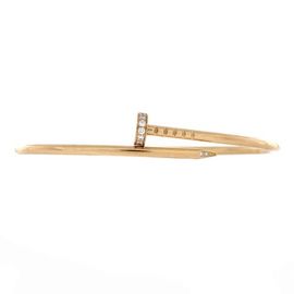 Pre-Owned Cartier Pre-Owned Cartier Juste un Clou Bracelet 18K Yellow Gold with Diamonds Small