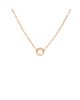 Pre-owned Cartier Pre-Owned Cartier Large Cartier D'Amour Pendant Necklace 18K Gold with Diamond, 16.25 - 1