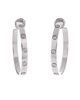 Pre-owned Cartier Pre-Owned Cartier Large Love Hoop Earrings 18K White Gold - 1