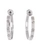 Pre-owned Cartier Pre-Owned Cartier Large Love Hoop Earrings 18K White Gold - 2