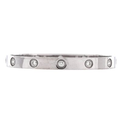 Pre-Owned Cartier Pre-Owned Cartier Love 10 Diamond Bracelet 18K White Gold with Diamonds