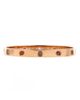 Pre-owned Cartier Pre-Owned Cartier Love 10 Stone Bracelet 18K Rose Gold with Garnet, Amethyst and Sapphire - 1