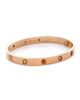 Pre-owned Cartier Pre-Owned Cartier Love 10 Stone Bracelet 18K Rose Gold with Garnet, Amethyst and Sapphire - 3