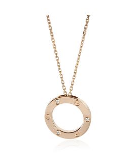 Pre-owned Cartier Pre-Owned Cartier Love 18k Rose Gold Pendant