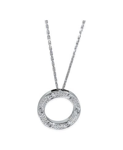 Pre-owned Cartier Pre-Owned Cartier Love 18k White Gold Necklace