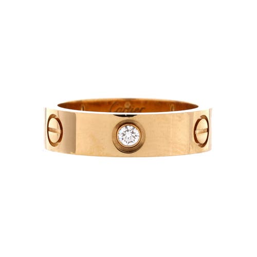 Pre-Owned Cartier Pre-Owned Cartier Love 3 Diamonds Band Ring 18K Yellow Gold with Diamonds