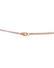 Pre-owned Cartier Pre-Owned Cartier Love 3 Ring Pendant Necklace 18K Rose Gold and Ceramic with Diamonds, 16.5 - 3