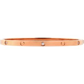 Pre-Owned Cartier Pre-Owned Cartier Love 6 Diamond Bracelet 18K Rose Gold and Diamonds Small